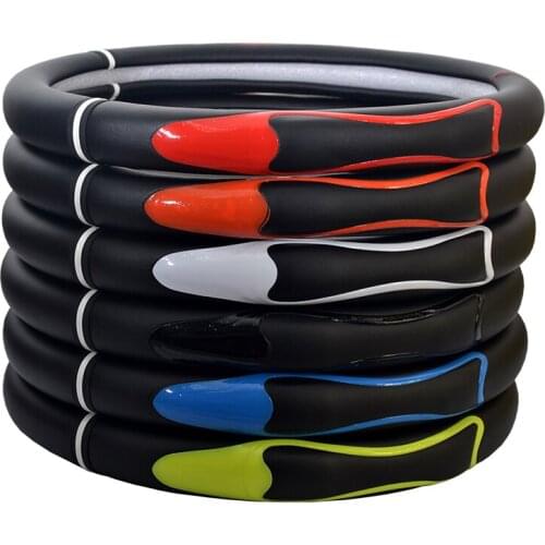 Car Steering Wheel Cover Micro Fiber Leather Antiskid 36cm/38cm/40cm auto protection accessories white red auto steering wheel