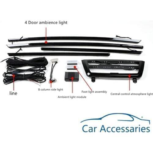 Car Interior Decorative Led Ambient Door Light Stripes Atmosphere Light With 8 Colors For BMW 3 Series F30 2013-2019