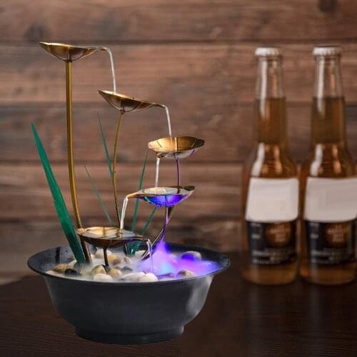 Water Fountain Chinese Feng Shui Waterfalls For Indoor Outdoor Home Office Tabletop Home Decoration Ornaments Crafts Gifts