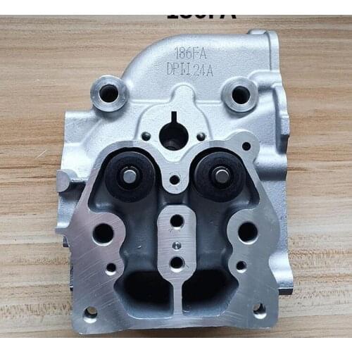 186FA Cylinder head assembly of single cylinder air cooled diesel engine