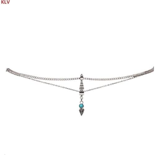 KLV New Fashion Body Belly Waist Chain Bikini Beach Harness Chains Necklace Jewelry