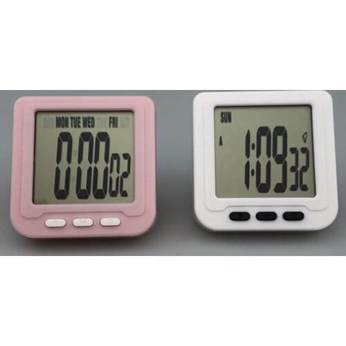 Mini Alarm Clock Simple Design Mute Students Learning Writing Clock