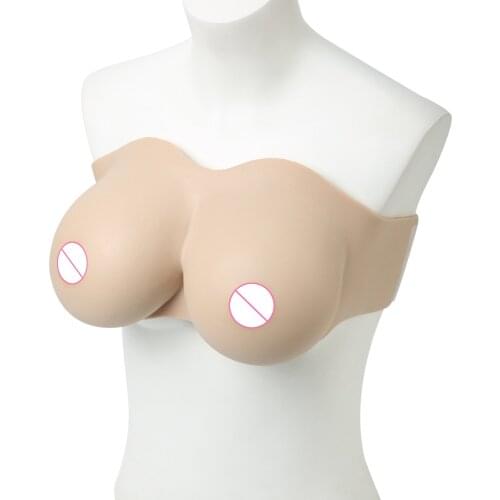 2021 Tube Top-style Solid Silicone Fake Breasts CD TG Crossdresser Pseudo-mother Disguised As Female Breasts Breasts Shaper