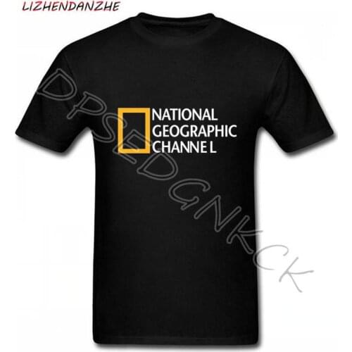 NATIONAL GEOGRAPHIC CHANNEL Mens summer cotton sports top T-shirt high-quality short sleeves 0121