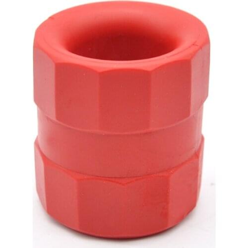 Male Penis Exercise Masturbating Penis Scrotum Sleeve Cock Cage Rings Delay Stretcher Grip Squishy Soft Flex TPR Ball A333-1