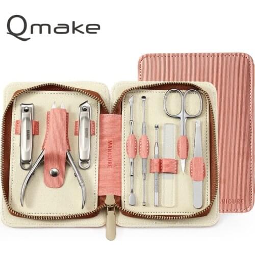 Manicure Set Pedicure Sets Nail Clipper Stainless Steel Professional Nail Cutter Tools with Travel Case Kit