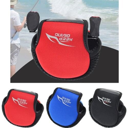 1 Piece Fishing Reel Bag Neoprene Baitcasting Fishing Reel Protective Case Cover Pouch Storage Bag Spinning Reel Cover Case
