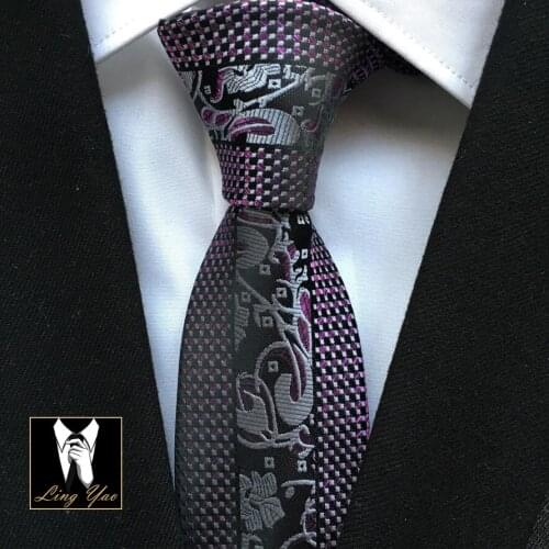 New Designers Skinny Tie Fashion Men Flower Floral Cravat Necktie