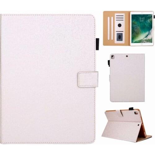 New Pure color Leather Tablet Case for IPad 9.7 2017 2018 Ipad 5 6 Air 1 2 Pro 9.7" Universal Wallet clip Flip Stand Cover+pen