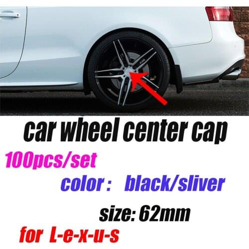Wholesale Price 100Pcs 62mm 6.2cm Car Logo Wheel Center Cap Covers Wheel Hub Cap for Lexus LS LX 570 ES SC CT ES GX IS LF-A