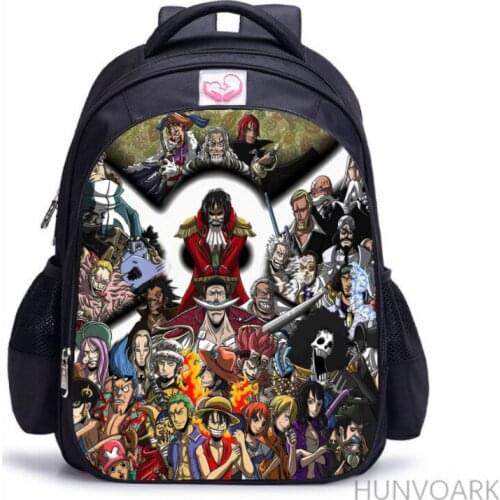 16 Inch Anime ONEPIECE 3D Children School Bags Orthopedic Backpack Kids Boys Girls Mochila Infantil Cartoon Bags