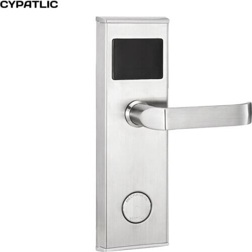 RFID RF digital door lock Temic Card keyless Hotel locks with mechanical key
