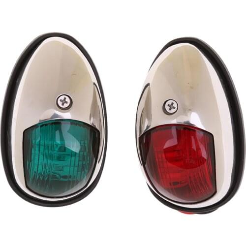 LED Navigation Lights Red Green for Port/Starboard Marine/Boat/Yacht Nav