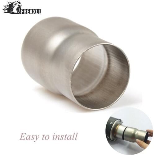 Universal 61mm-51mmMotorcycle Modified exhaust Muffler pipe Adapter Reducer Connector Pipe Tube For Suzuki GSR 600 Honda MSX 125