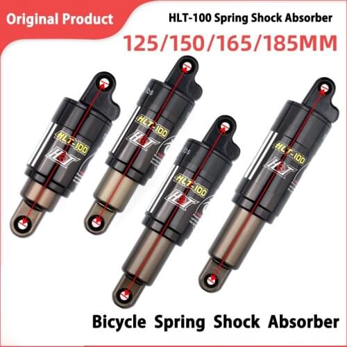 Bicycle Spring Shock Absorber Electric Vehicle Snow Bike Mountain Bike Rear Shock Absorber 125 150 165 190mm*750/1000 LBS