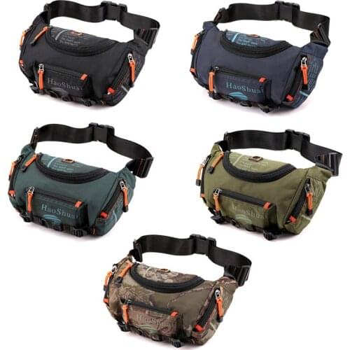 Waterproof Light-weight Motorcycle Bag Men Multifunction Waist Bag Outdoor Riding Cycling Fashing Hiking Pack Shoulder Chest Bag