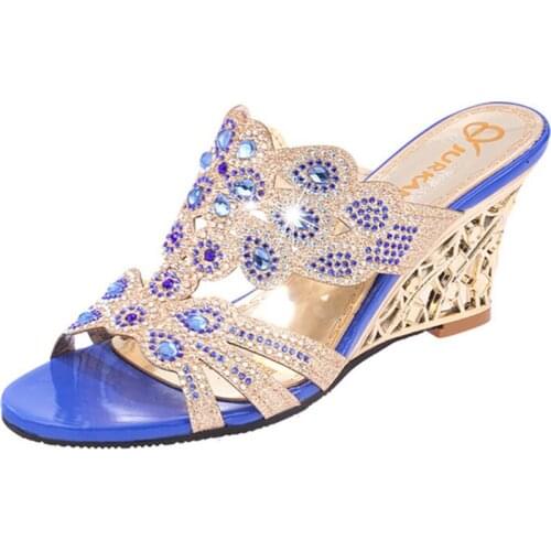 New Women Designer Creepers Sandals Rhinestone Cozy Pointed Toe Slippers Rhinestone Flip Flops Lace Slip on Women Slippers Shoes