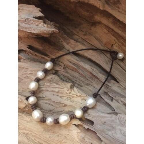 Pearls Necklaces Women Handmade Jewelry with Freshwater Pearls Fashion Beaded Choker Necklaces