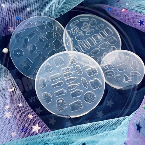 1 Pc Mini Food Dessert Sushi Crystal Epoxy Resin Mold Cake Candy Chocolate Silicone Mould DIY Crafts Jewelry Casting Tools