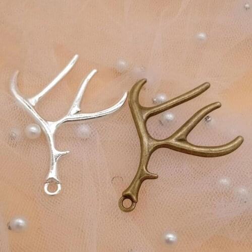 350pcs DIY Antlers Deer Horn Alloy Decoration for Clutch Bag Clothes Pendant