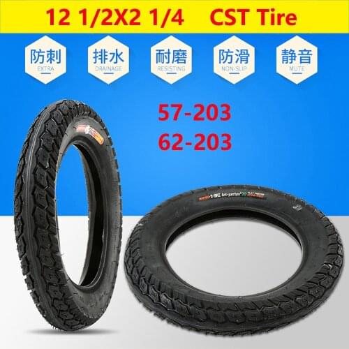 57-203)12 1/2x2 1/4 Inner Tube Tires 62-203 Wheel Tyre for Electric Vehicles .Folding Bicycles. E-bike Tire