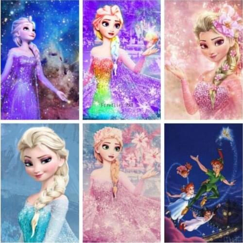 5D Square Diamond Painting Cartoon Peter Pan Embroidery Cross Stitch Kits Mosaic Home Decor Crafts Birthday Gifts for Children