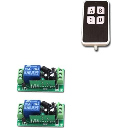 DC9V 12V 24V 1CH 10A Wireless Remote Control Switch RF Remote Controller Receiver Transmitter 315/433MHZ