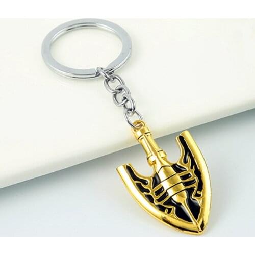 Anime JOJOS BIZARRE ADVENTURE Key Chain Keyrings Key Ring Kujo Jotaro Arrow Key Holder Pendant Metal Keychain Jewelry Accessorie