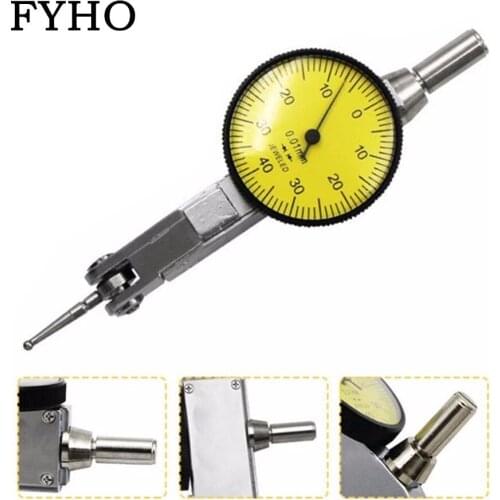 Dial Test Indicator 0-0.8mm/0.01mm Shockproof And Waterproof Dial Indicator Gauge Accurate Measuring Instrument HY99