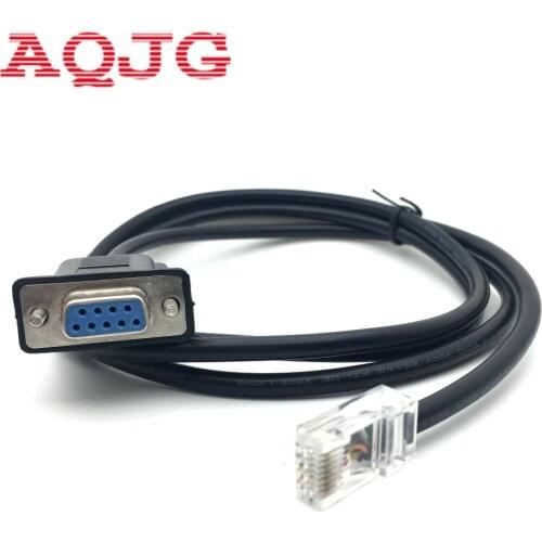 Cable for 038-003-085 DB9 TO RJ12 6P6C DB9 Female to RJ12 Conosole cable 2M AQJG RS232 male Female to Rj12