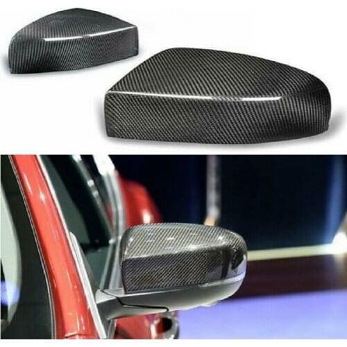 Carbon Fiber Mirror Cover Caps Fit For Maserati Ghibli & Quattroporte 2017-2018 Replace Type & Add On