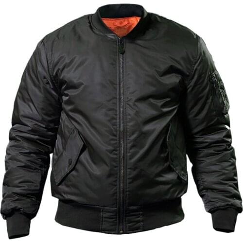 Winter MA1 Bomber Jacket Men Classic Pilot Baseball Jackets Motorcycle Streetwear Coat Male Cargo Clothes Waterproof Outerwear