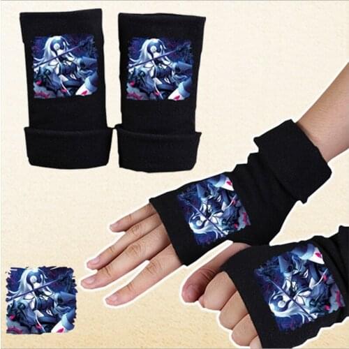 Fashion Fingerless Gloves Anime Fate Grand Order Joan of Arc Cotton Gloves