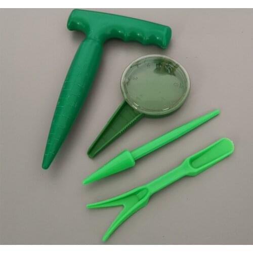 Green Seed Sower And Plant Migration Tool Kit Gardening Seedling Tools Transplanting Planting Tools Garden Mini Seeder