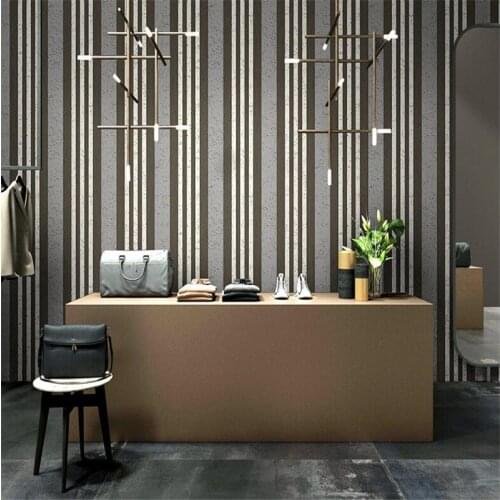 Beibehang Simple Mediterranean striped wallpaper living room bedroom TV decorative wall Nordic wallpaper Papel de parede