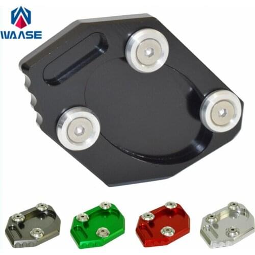Waase For Kawasaki Ninja 250 300 EX250 EX300 ZX300R Z250 Z300 2013-2017 Kickstand Foot Side Stand Extension Pad Support Plate