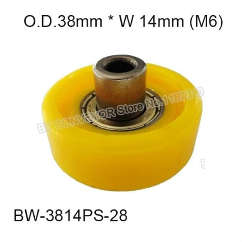 POM wheel with bearing structure fly wheel conveyor wheels BW-3814PS-28