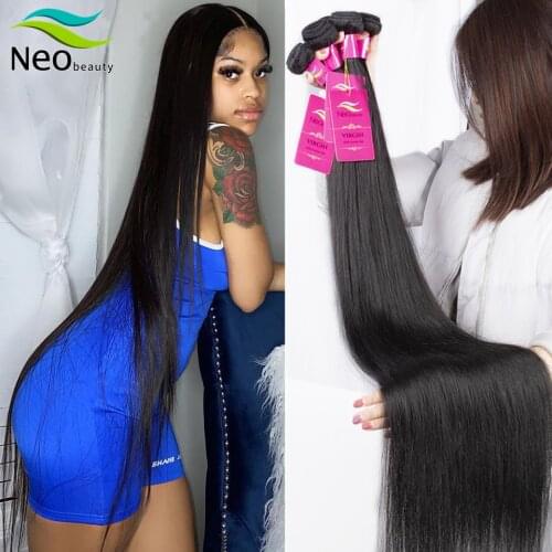 Straight Hair Bundles Bone Straight Human Hair Bundles 30 38 40 inch Virgin Hair Bundles Brazilian Weave Human Hair Extensions