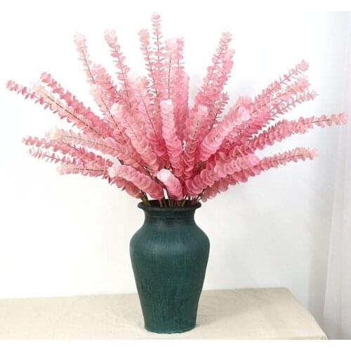 Romantic Eucalyptus Real Touch latex Artificial Flower Accessories For diy Home Wedding Flower Decoration Green Plant Money Leaf