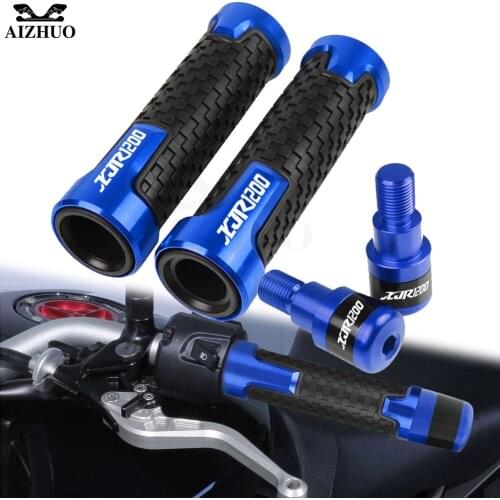 Handlebar Grips Handle Bar Cap End FOR YAMAHA XJR1200 1995-1998 1996 1997 XJR1200 7/8"22mm Motorcycle Accessories CNC Aluminum