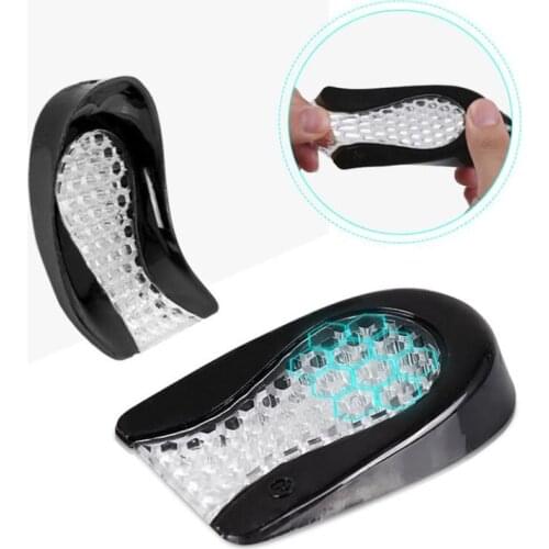 Silicone Gel Heel Pad for Shock Absorption Plantar Fasciitis Pain Relief Foot Care Insert Insole Height Increase Cup Cushion Pad