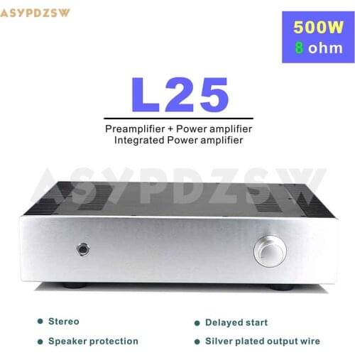 L25 Stereo integrated preamplifier+power amplifier With speaker protection 500W 8 ohm