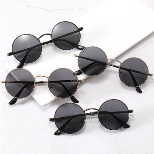 Outdoor Polarized Sunglasses for Men/Women Material Matel Lunette De Soleil Femme Small Round Sunglasses Vintage Driving Summer