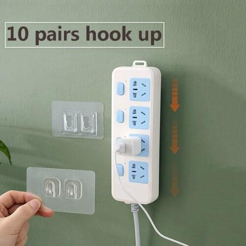 Hanger Strong Transparent Suction Cup Wall Hooks Double-sided Adhesive Wall Hooks Sucker Wall Storage Holder For Kitchen Bathroo