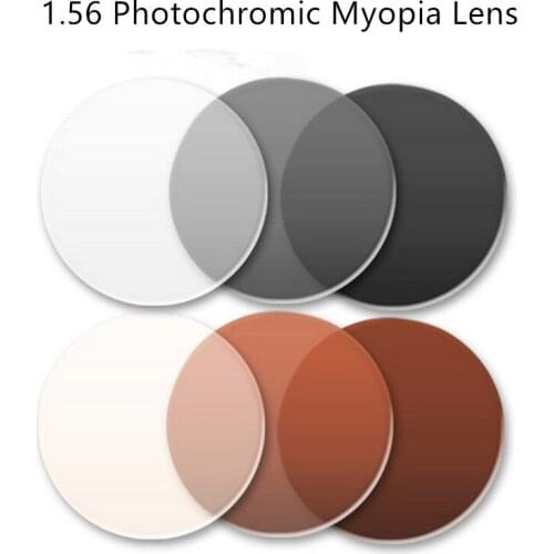 ZHS 1.56 Index Single Vision Aspheric Photochromic Prescription CR-39 Eye Glasses Lens Myopia Presbyopia Lens Anti-Radiation