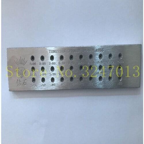 1PC 30hole 0.5-3.0mm SQUARE Jewelry Drawing Plate Tungsten Carbide Drawplate