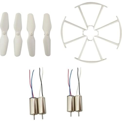 4PCS Motor 4PCS Propeller 4PCS Protective Frame Spare Parts Set for RC Quadcopter SYMA X22 X22W Accessory