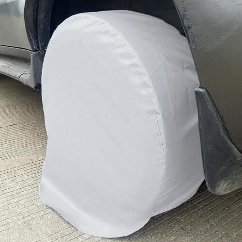 4PCS Auto Spare Wheel Tire Cover Bag Car Waterproof Dustproof Tire Cover For Truck Trailer RV Camper Motorhome