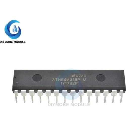 5 PCS/Lot ATMEGA328P-PU 8-Bit Microcontroller IC Chip with 4/8/16/32K Bytes In-System Programmable Flash 1.8V-5.5V 2K SRAM