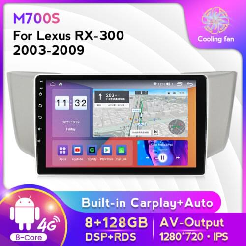 4G Android11 2 Din Car Radio multimedia video player For Lexus RX300 RX330 RX350 RX400H 2003 2004-2009 navigation GPS audio 2din
